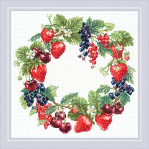 Borduurpakket Wreath with...