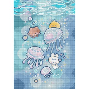 Cross stitch kit Jellyfish...