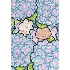 Cross stitch kit Hiding in...