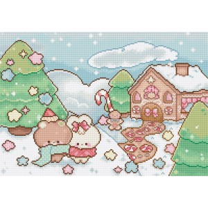 Borduurpakket Snowy Hill  -...