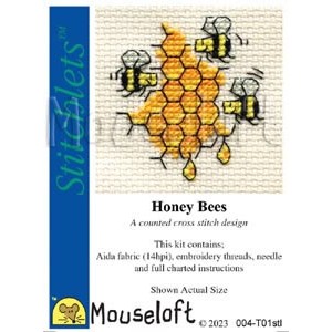 Cross stitch kit Honey Bees...