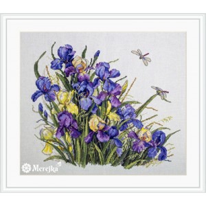 Borduurpakket Irises - Merejka