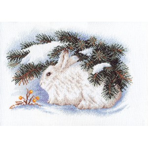 Cross Stitch Kit White Hare...