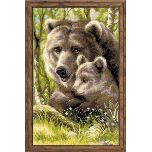 Cross Stitch Kit Bear with...