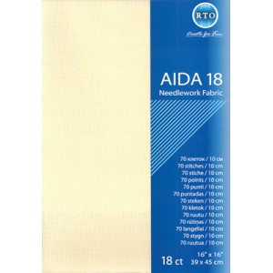 Fabric Aida 18 count - Ecru...