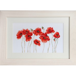Cross Stitch Kit Poppies -...