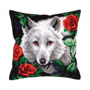 Kussen borduurpakket White...