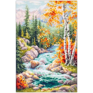 Cross stitch kit Mountain...
