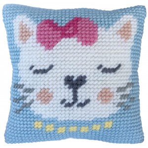 Kussen borduurpakket Kitten...