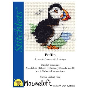 Borduurpakket Puffin -...