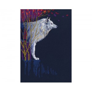 Cross stitch kit Wolf...