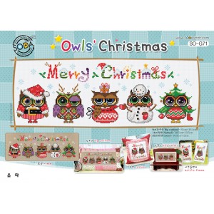 Borduurpatroon Owls'...