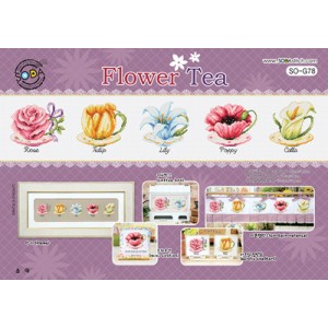 Cross Stitch Chart Flower...