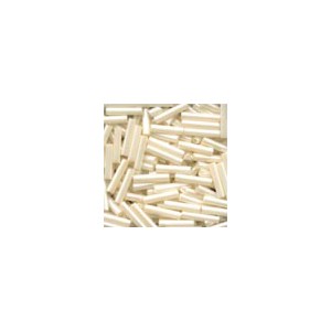 Medium Bugle Beads Cream -...