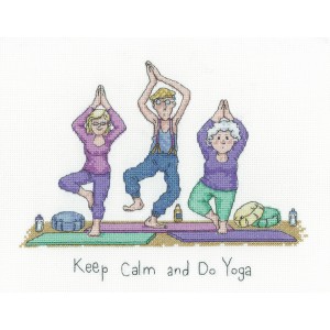 Cross stitch kit Keep Calm...