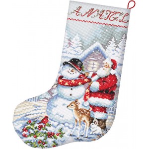 Cross stitch kit Snowman...