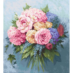 Cross stitch kit Bouquet -...