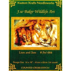 Cross Stitch Chart Lion and...