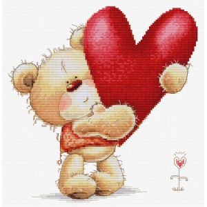 Cross stitch kit Big Heart...