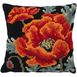 Kussen borduurpakket Poppy...