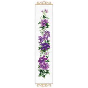Cross stitch kit Clematis -...