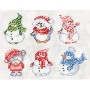 Borduurpakket Winter Toys -...
