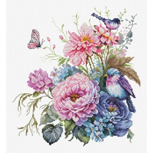 Cross stitch kit The Birds...