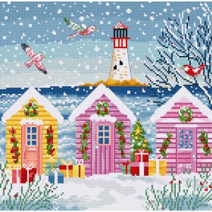 Cross stitch kit Snowy Sea...