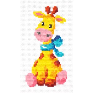 Cross stitch kit Giraffe -...