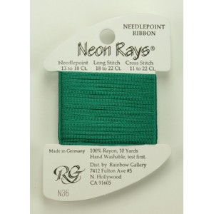 Neon Rays Jade Green -...