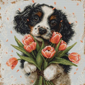 Cross stitch kit The Cocker...