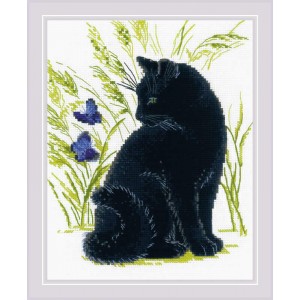 Borduurpakket Black Cat -...