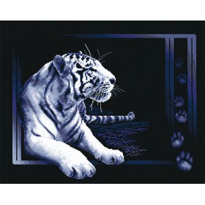 Borduurpakket White Tiger -...