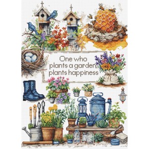 Cross stitch kit Garden...