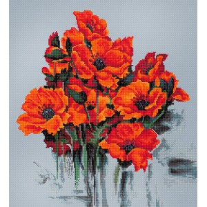 Borduurpakket The Poppies -...