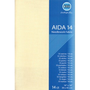 Fabric Aida 14 count - Ecru...