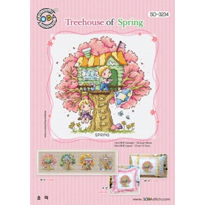 Borduurpatroon Treehouse of...
