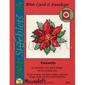 Borduurpakket Poinsettia -...