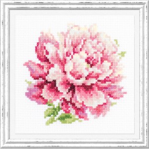 Cross stitch kit Peony -...