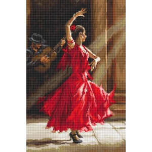 Cross stitch kit Flamenco -...