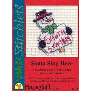 Borduurpakket Santa Stop...