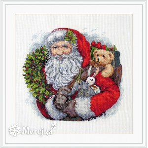 Cross stitch kit Santa with...