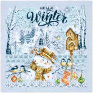 Borduurpakket Hello,Winter!...