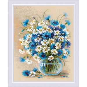Borduurpakket Daisies and...