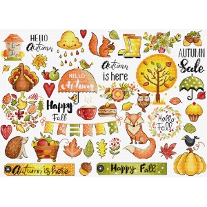 Cross stitch kit Autumn...