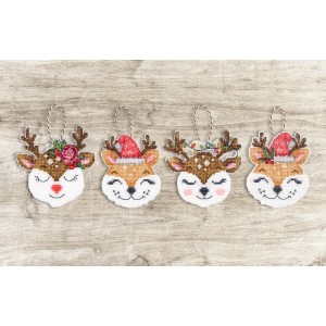 Cross stitch kit Foxes and...