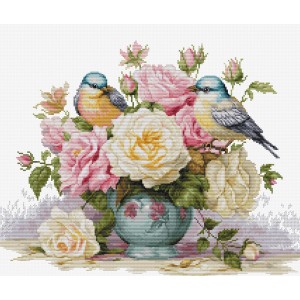 Cross stitch kit Vase with...