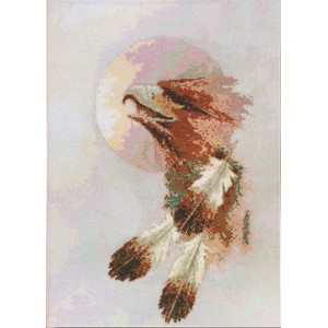 Cross Stitch Kit Eagle Moon...