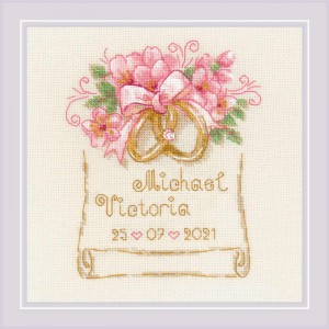 Cross stitch kit Wedding...