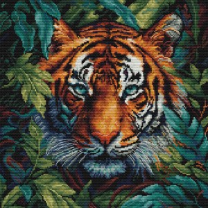 Cross stitch kit Tiger of...